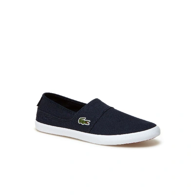 Shop Lacoste Men's Marice Canvas Slip On - 10 In Blue