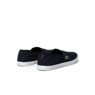 Shop Lacoste Men's Marice Canvas Slip On - 10 In Blue