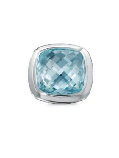 Shop David Yurman Albion Sterling Silver & Gemstone Ring In Sky Blue Topaz