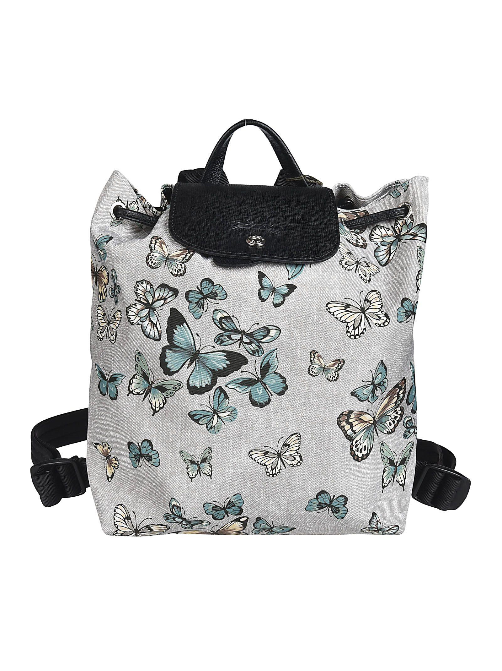 longchamp butterfly backpack