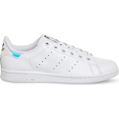 Shop Adidas Originals Stan Smith Leather Trainers In Iridescent