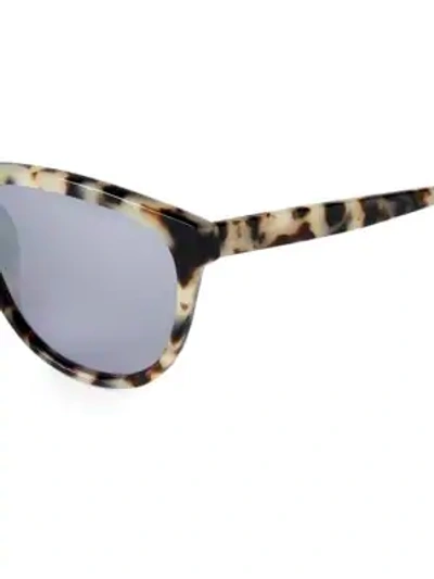 Shop Smoke X Mirrors Passenger 52mm Oval Sunglasses In Marble