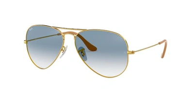 Shop Ray Ban Ray In Light Blue Gradient