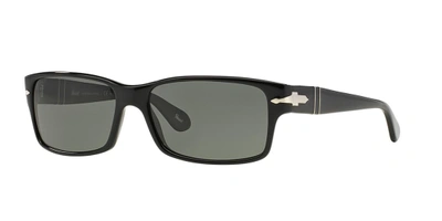 Persol Po2803s Black Sunglasses In Green Polarized