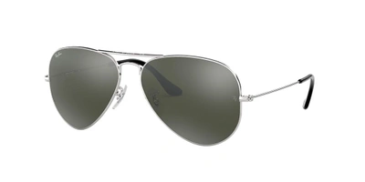 Shop Ray Ban Ray In Silver Mirror