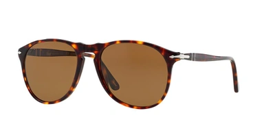 Shop Persol Man Sunglasses Po9649s In Brown Polar