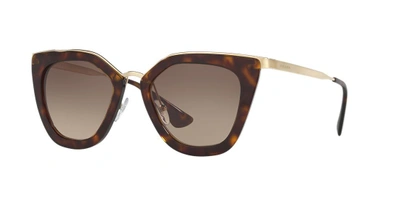 Shop Prada Woman Sunglasses Pr 53ss Catwalk In Brown Gradient