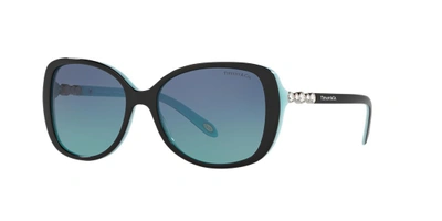 Shop Tiffany & Co . Woman Sunglass Tf4121b In Tiffany Blue Gradient