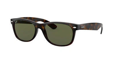 Ray Ban Small New Wayfarer 52mm Polarized Sunglasses - Tortoise In Green