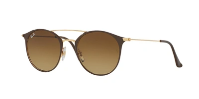 Shop Ray Ban Ray In Brown Gradient