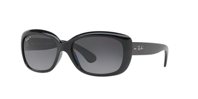 Shop Ray Ban Ray In Polarized Grey Gradient