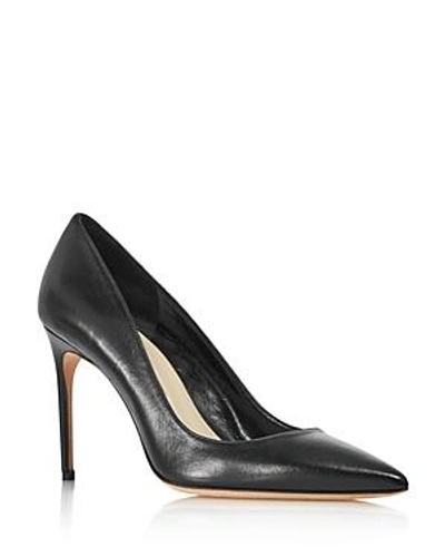 Shop Brian Atwood Women's Valerie Pointed-toe Pumps In Black Leather