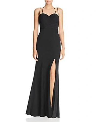 Shop Bariano Pleated Sweetheart Gown - 100% Exclusive In Black