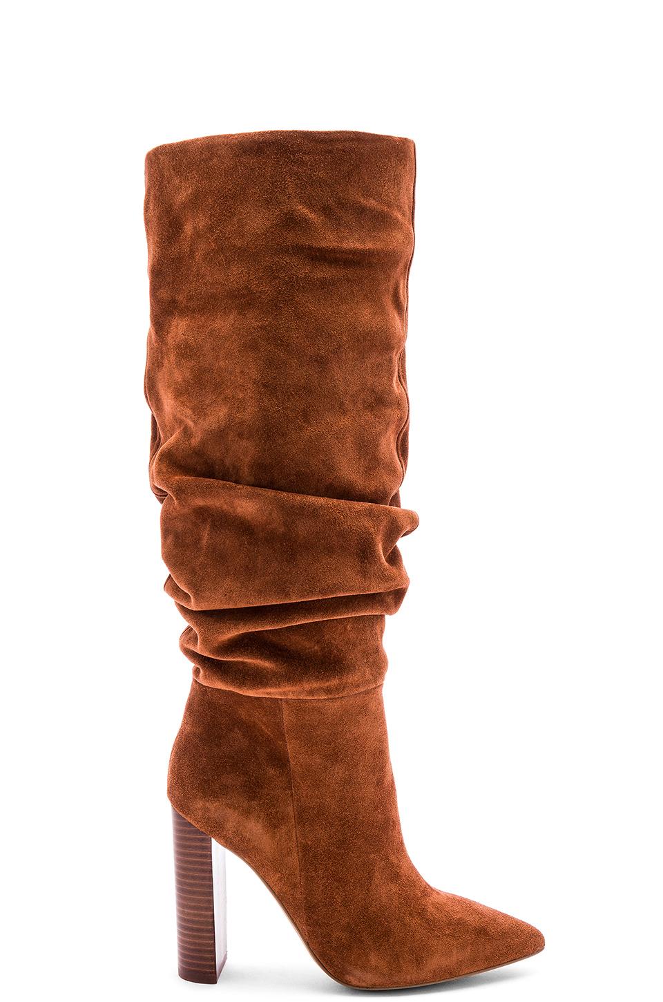 steve madden boots cognac