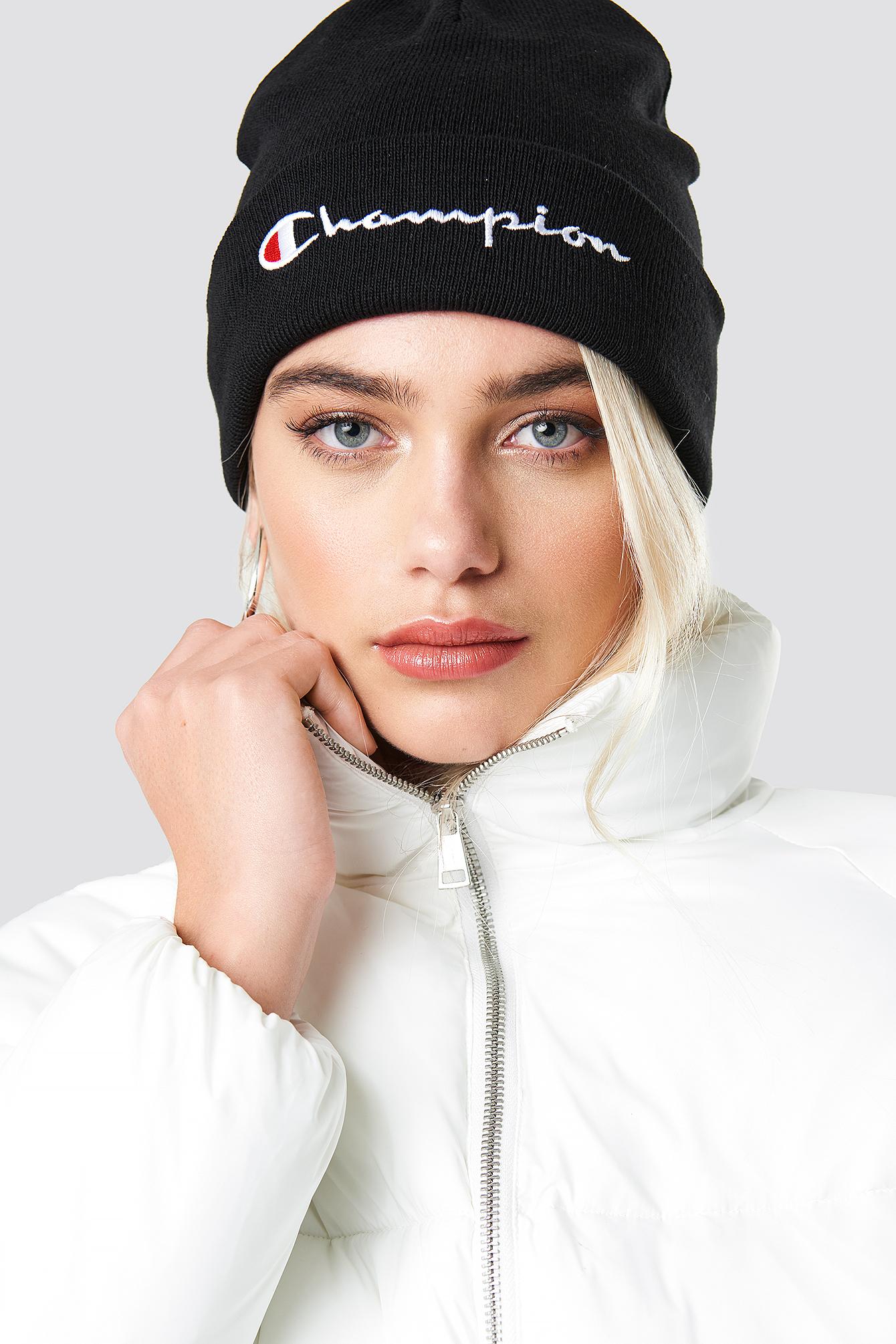 Champion Beanie Cap Black | ModeSens