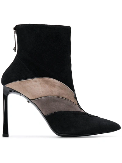 Shop Just Cavalli Panelled Ankle Boots - Black