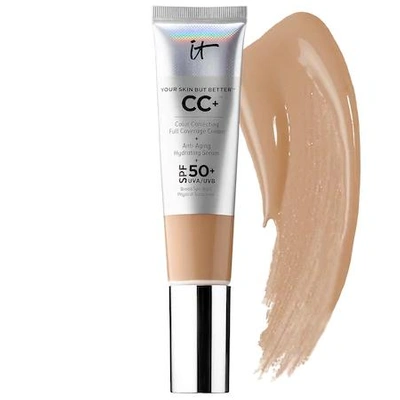 Shop It Cosmetics Cc+ Cream Full Coverage Color Correcting Foundation With Spf 50+ Neutral Tan 1.08 oz/ 32 ml