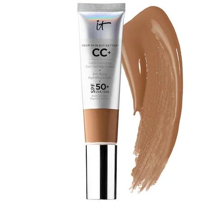 Shop It Cosmetics Cc+ Cream Full Coverage Color Correcting Foundation With Spf 50+ Rich Honey 1.08 oz/ 32 ml