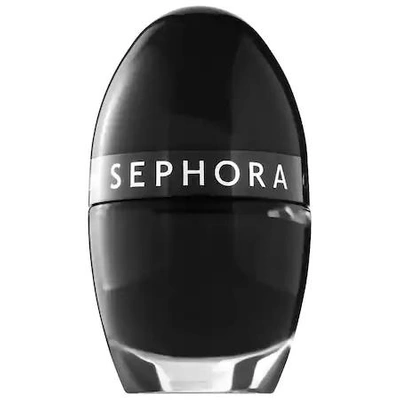 Shop Sephora Collection Color Hit Mini Nail Polish L76 Black Lace 0.16 oz/ 5 ml