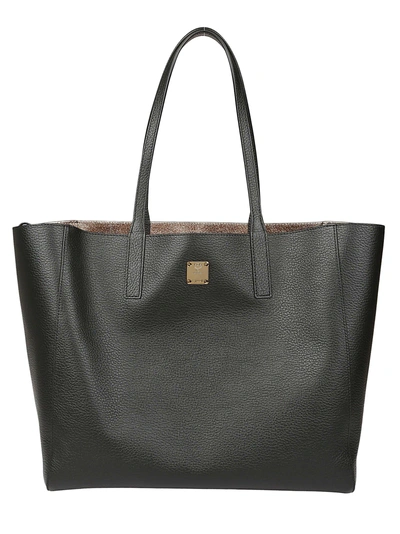 Shop Mcm Medium Wandel Shopper Bag In Black