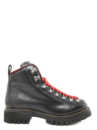 Shop Dsquared2 Hiking Boots In Black