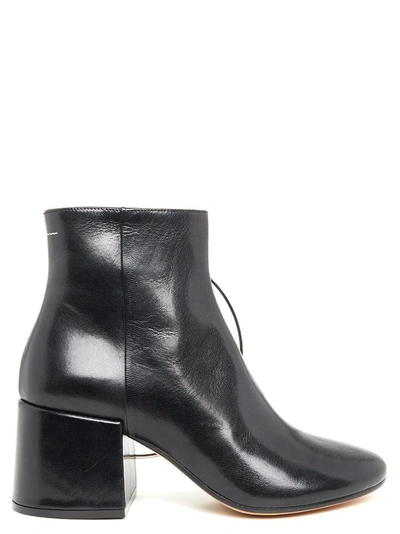 Shop Mm6 Maison Margiela Ring Ankle Boots In Black