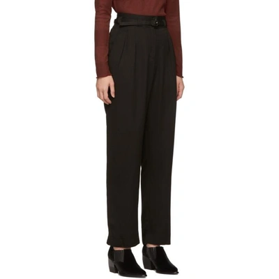 Shop Apc A.p.c. Black Joan Trousers In Lzz Noir