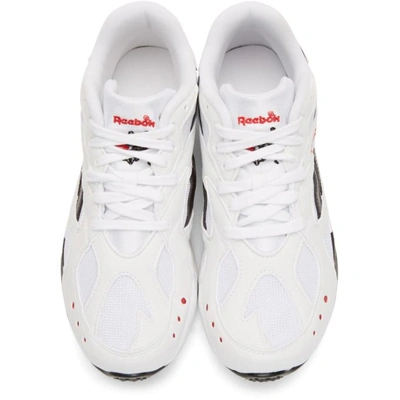 Shop Reebok Classics White Aztrek Og Sneakers In Blk/wht/red