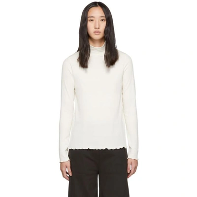 Shop Apc A.p.c. Off-white Angele Turtleneck In Aad Ecru