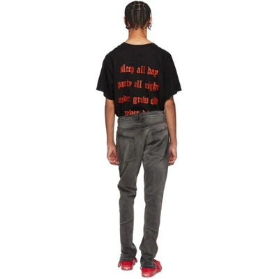 Shop Rhude Black Breakaway Jeans In Black Blk