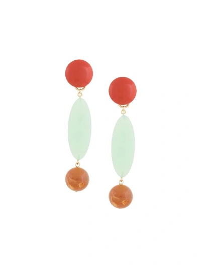 Shop Rachel Comey Marble Drop Earrings - Multicolour