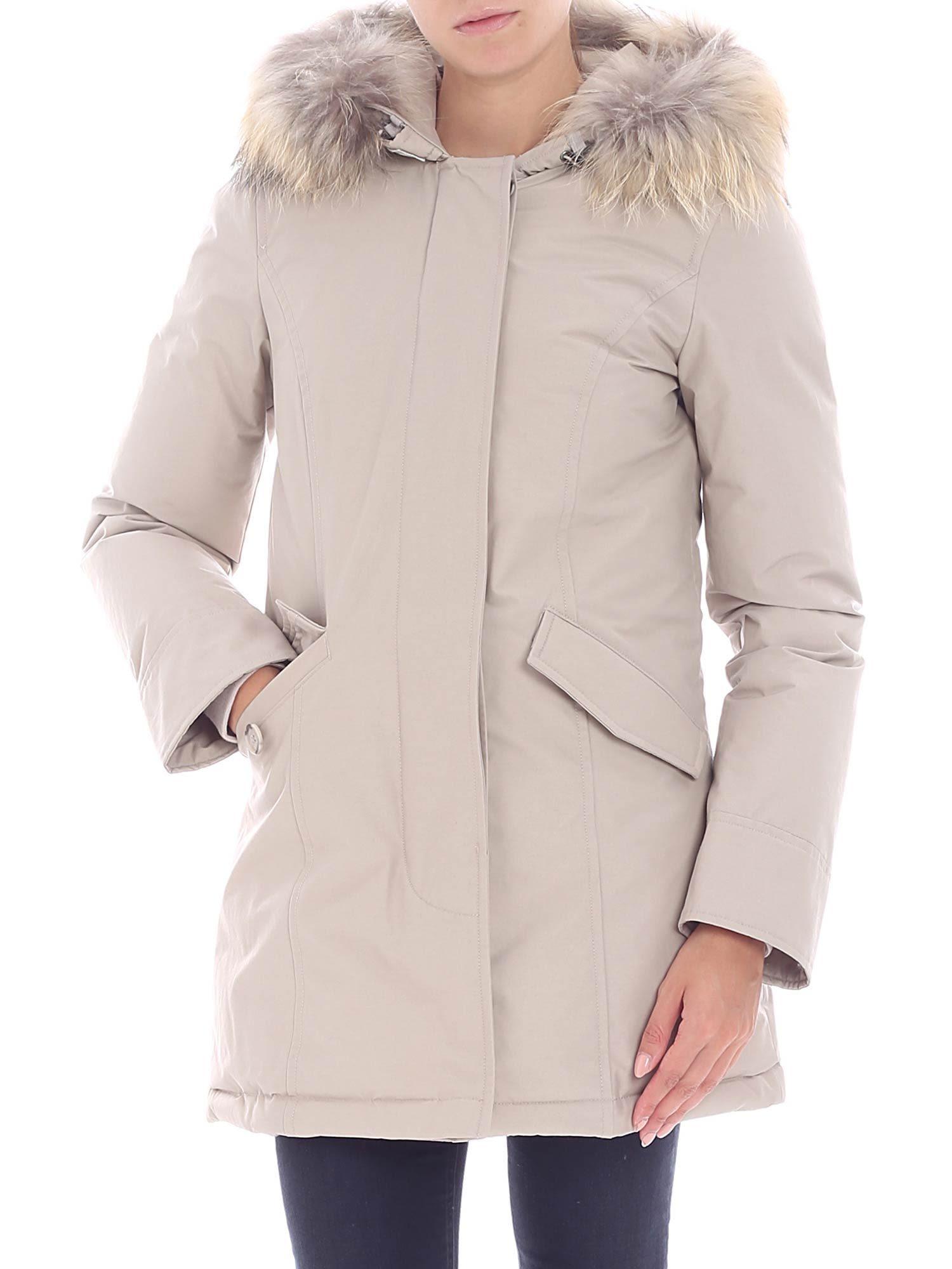 woolrich arctic parka beige