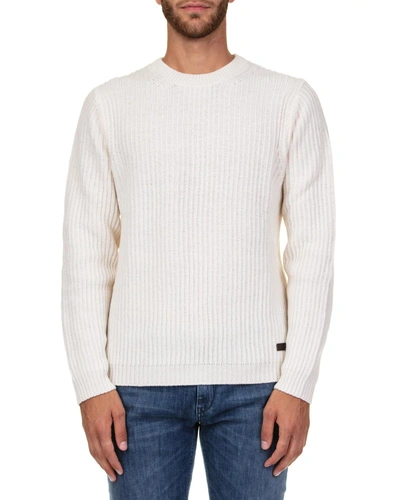 Shop Trussardi Wool Sweater In Ivory