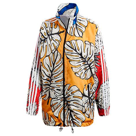 adidas x farm yellow palm windbreaker jacket