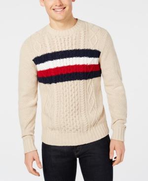 tommy hilfiger cable knit sweater mens