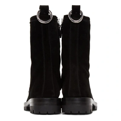 Shop Alexander Wang Black Suede Kennah Boots In 001 Black