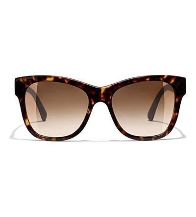 Sunglasses CHANEL CH5494 1295S9 53-18 Havana in stock | Price 275,00 € |  Visiofactory