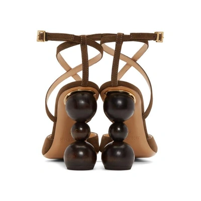 Shop Jacquemus Brown Les Chaussures Camil Heels