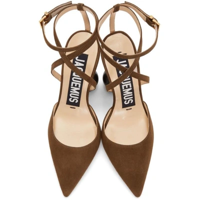 Shop Jacquemus Brown Les Chaussures Camil Heels