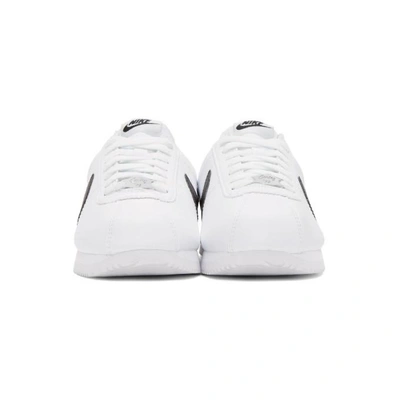 Shop Nike White Leather Basic Cortez Sneakers