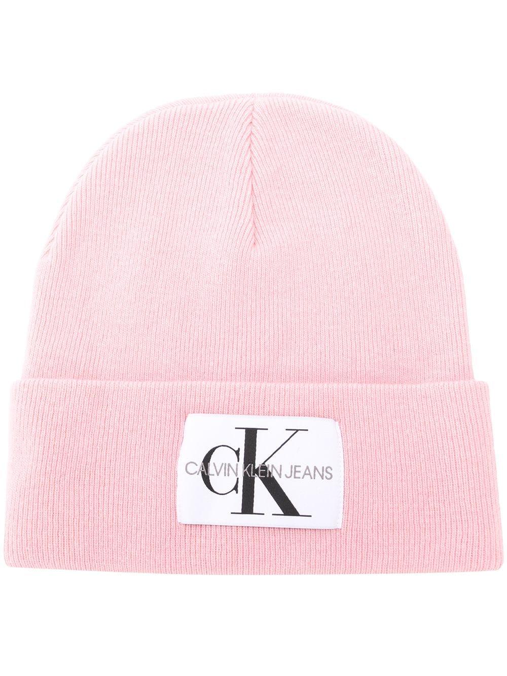 calvin klein patch beanie