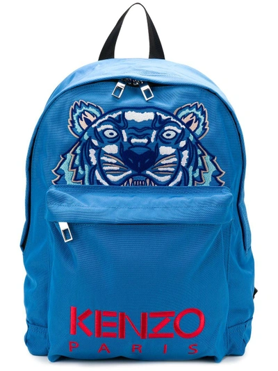 Shop Kenzo Tiger Large Backpack - Blue