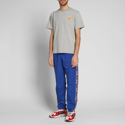 Shop Champion Reverse Weave Corporate Taped Track Pant In Blue