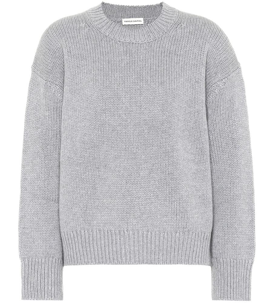 Mansur Gavriel Cashmere Sweater In Grey | ModeSens