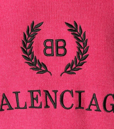Shop Balenciaga Bb Turtleneck Sweater In Pink