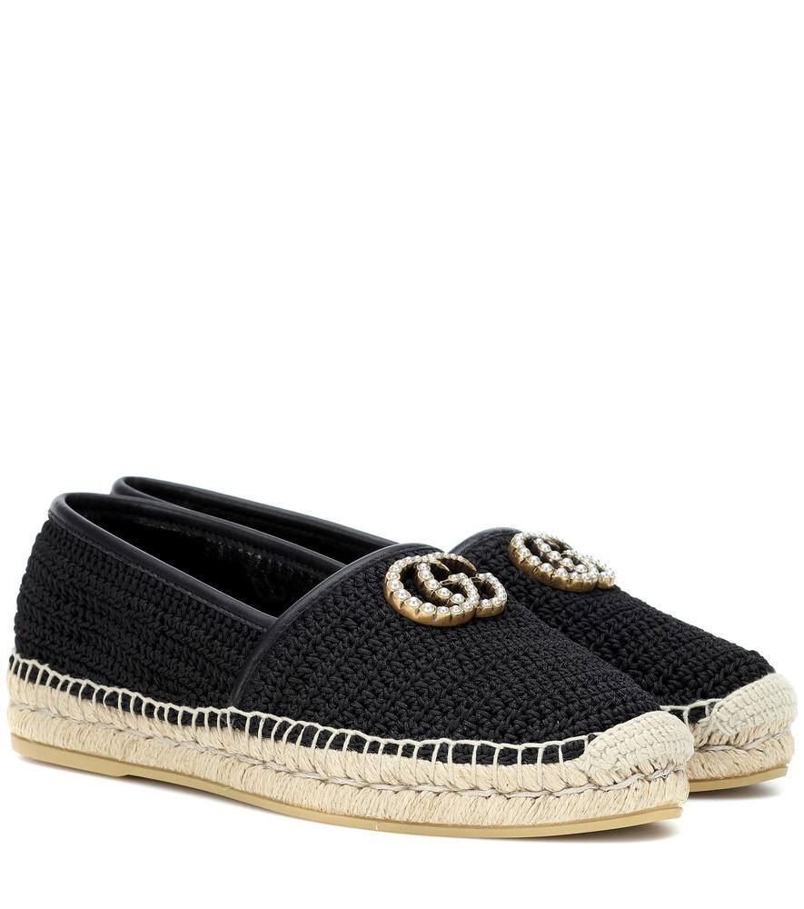 gucci crochet espadrilles