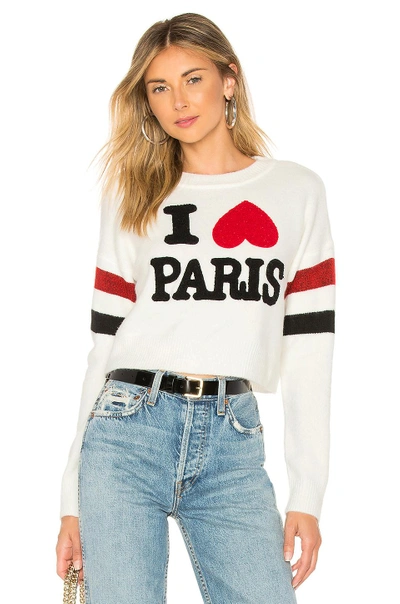 Shop Marled X Olivia Culpo I Love Paris Sweater In White