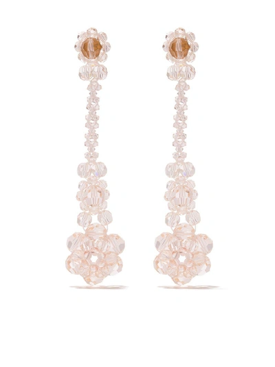 Shop Simone Rocha Victorian Double Earrings - Pink
