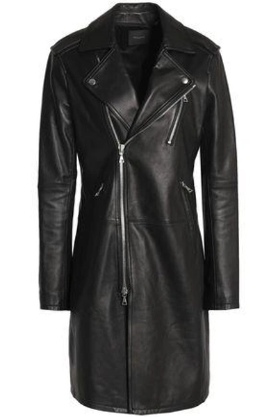 Shop Theory Woman Leather Jacket Black