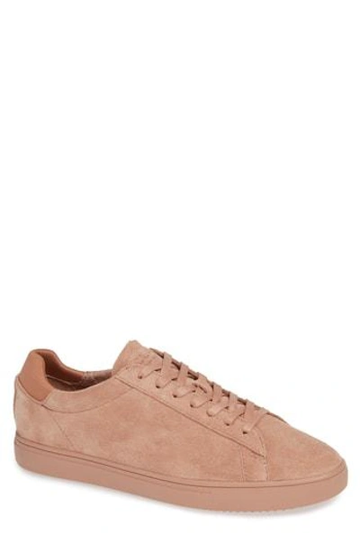 Shop Clae 'bradley' Sneaker In Dark Pink Suede